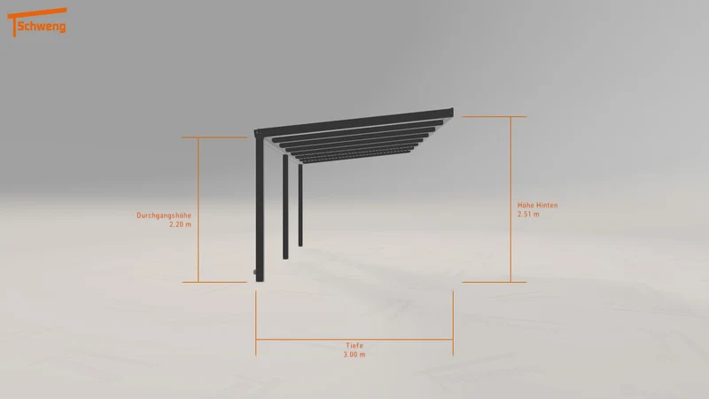 #DE Schweng Terrassenüberdachung S350 (ID n5375r)