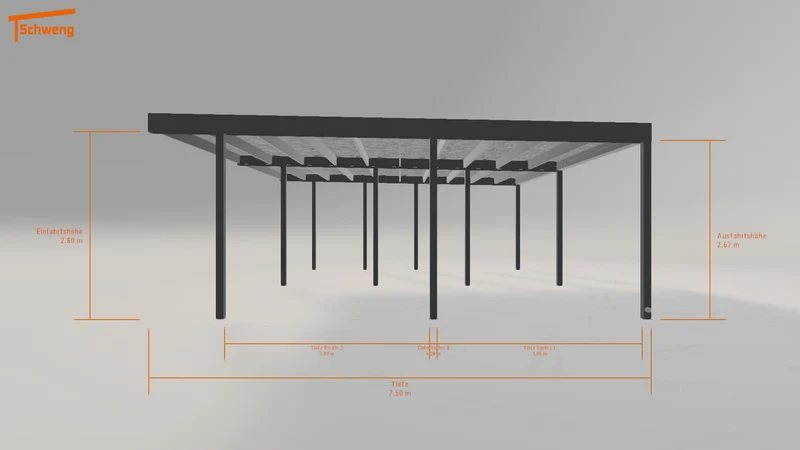 #AT Schweng Flachdachcarport C600 (ID zbkjbg) #MTG