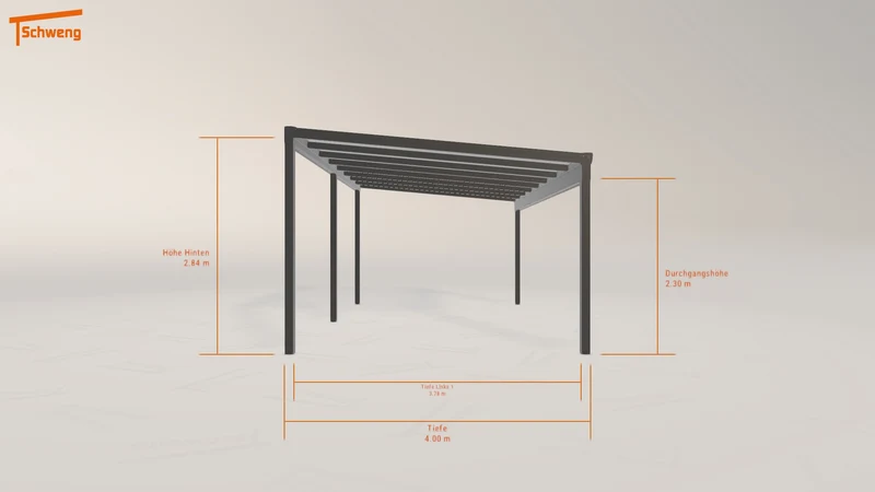 #DE Schweng Terrassenüberdachung S400 (ID ygkkw4)