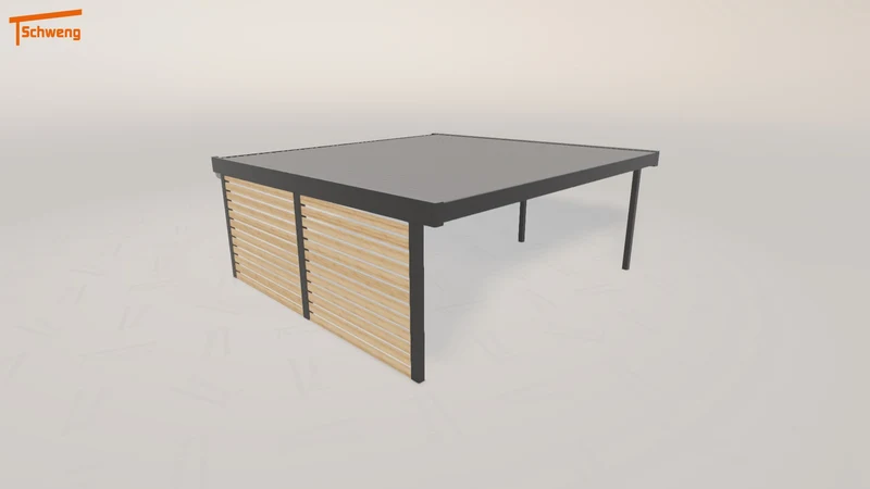 #DE Schweng Flachdachcarport C600+ (ID 5mggmv) #MTG