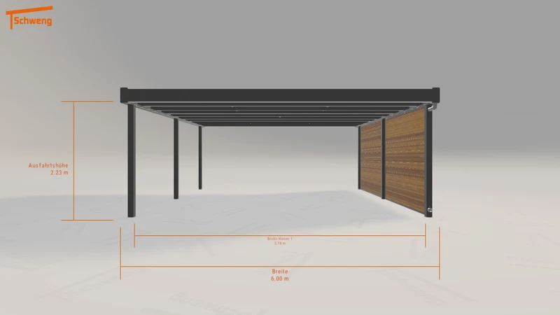 #DE Schweng Flachdachcarport C600+ (ID k23g3j) #MTG