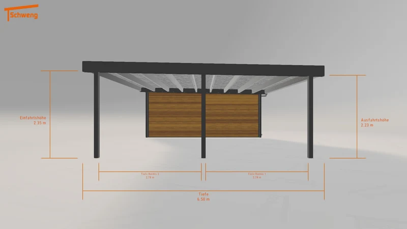 #DE Schweng Flachdachcarport C600+ (ID k23g3j) #MTG