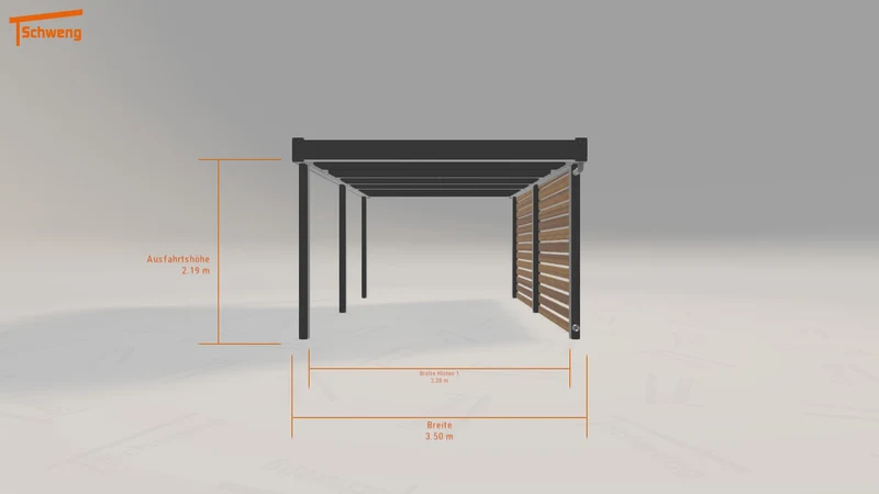 #DE Schweng Flachdachcarport C600 (ID bk8787) #MTG