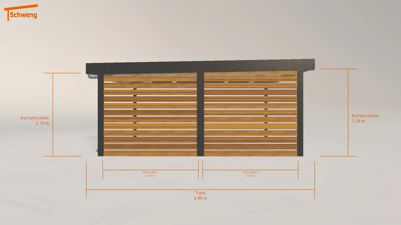 #DE Schweng Flachdachcarport C600 (ID bk8787) #MTG