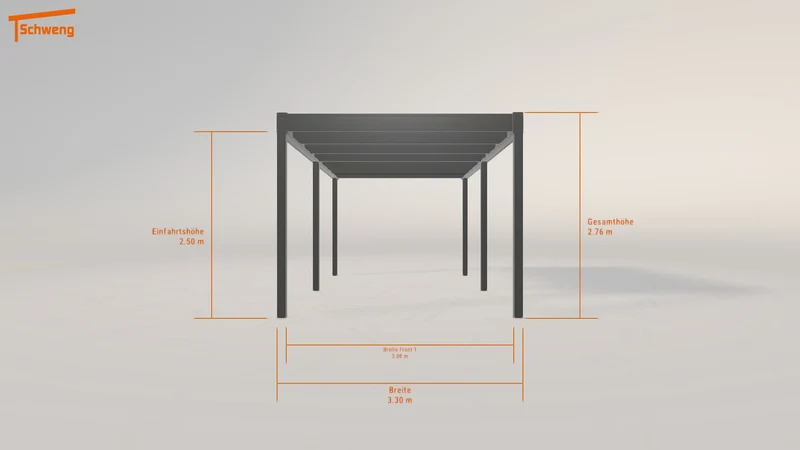 #DE Schweng Flachdachcarport C600 (ID x7k3kd) #MTG