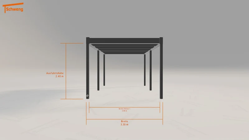 #DE Schweng Flachdachcarport C600 (ID x7k3kd) #MTG