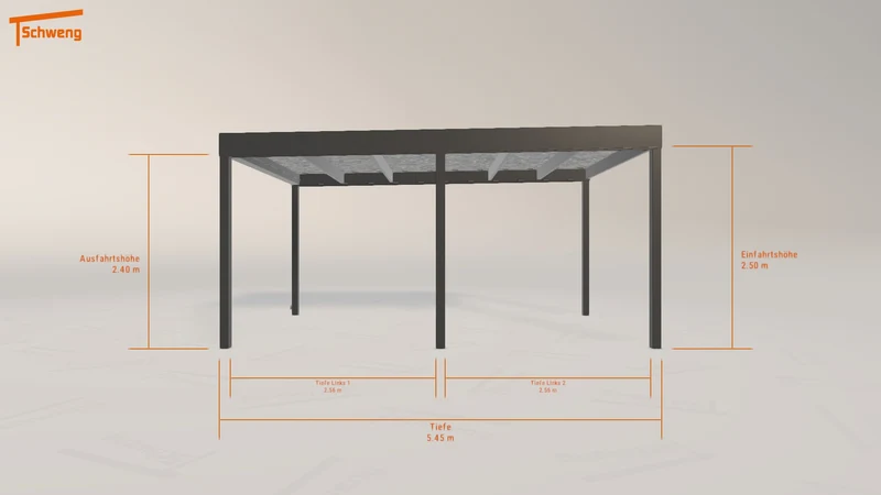 #DE Schweng Flachdachcarport C600 (ID x7k3kd) #MTG
