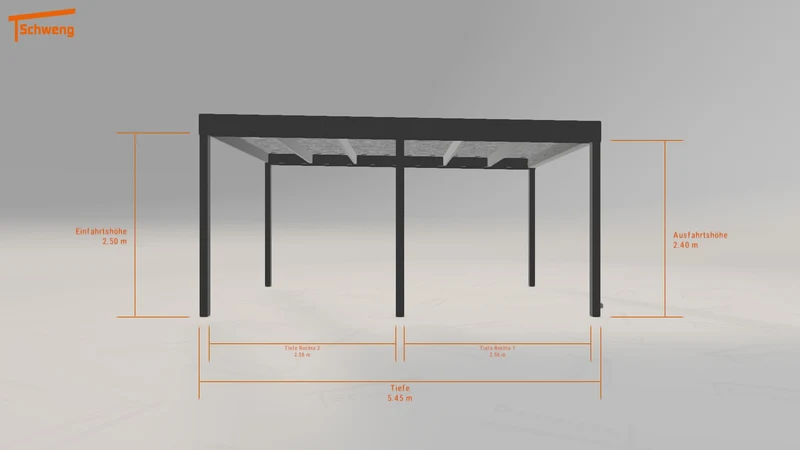 #DE Schweng Flachdachcarport C600 (ID x7k3kd) #MTG