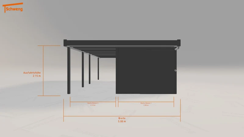 #DE Schweng Flachdachcarport C600 (ID 33g85x) #MTG