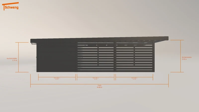 #DE Schweng Flachdachcarport C600 (ID 33g85x) #MTG