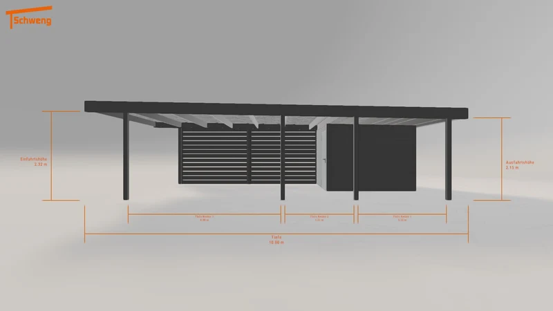 #DE Schweng Flachdachcarport C600 (ID 33g85x) #MTG