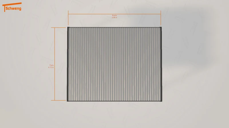 #DE Schweng Flachdachcarport C600+ (ID n53xy4)