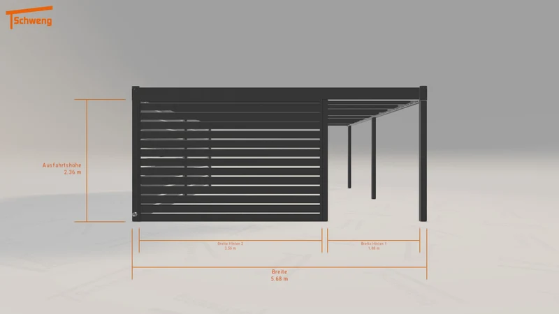 #DE Schweng Flachdachcarport C600 (ID bk8q9v) #MTG