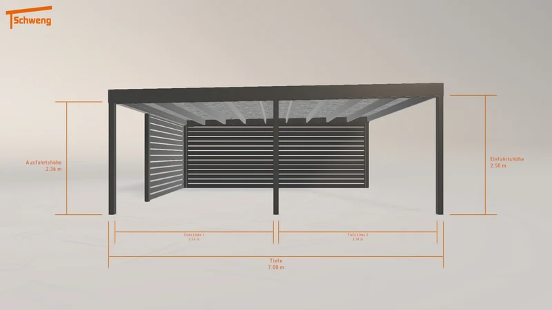 #DE Schweng Flachdachcarport C600 (ID bk8q9v) #MTG