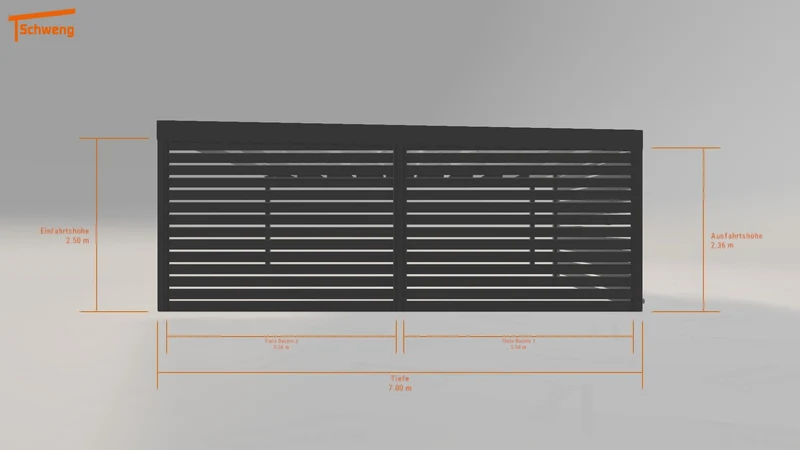 #DE Schweng Flachdachcarport C600 (ID bk8q9v) #MTG