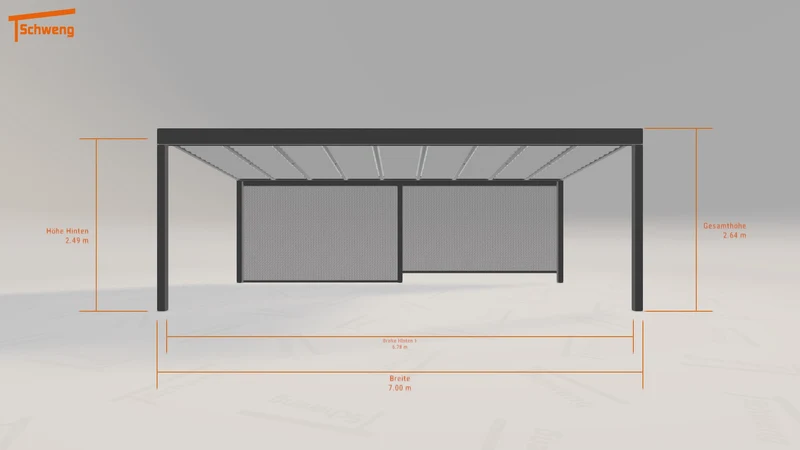 #DE Schweng Terrassenüberdachung S350 (ID 33gw43)