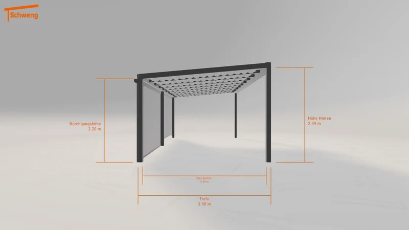 #DE Schweng Terrassenüberdachung S350 (ID 33gw43)
