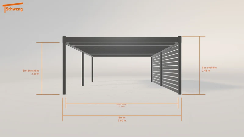 #DE Schweng Flachdachcarport C600 (ID jj33bx) #MTG