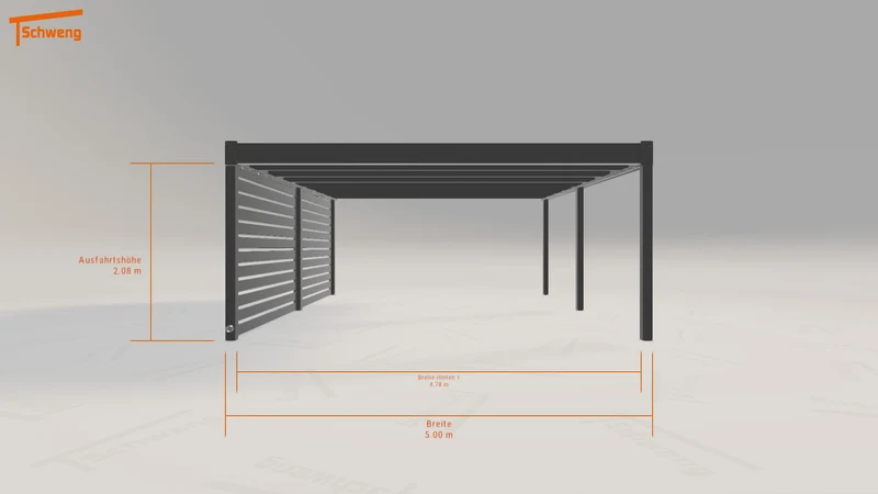 #DE Schweng Flachdachcarport C600 (ID jj33bx) #MTG