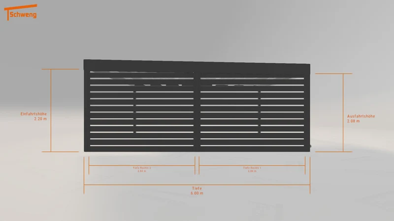 #DE Schweng Flachdachcarport C600 (ID jj33bx) #MTG