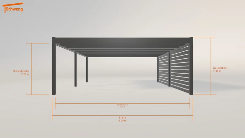 #DE Schweng Flachdachcarport C600+ (ID 85rrk5) #MTG