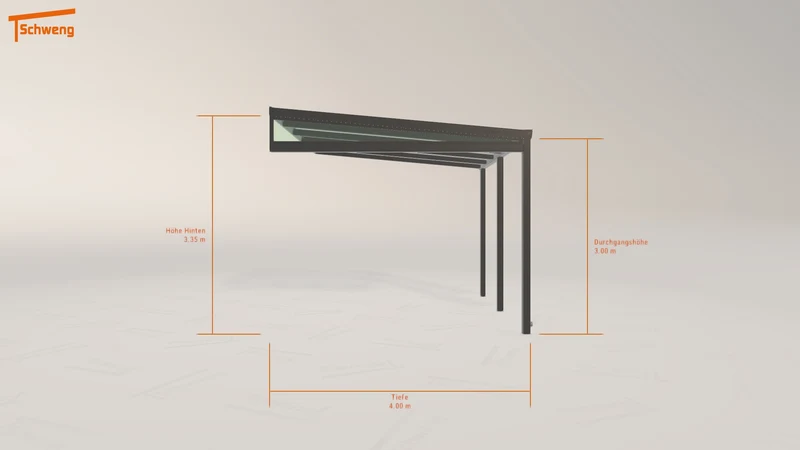#DE Schweng Terrassenüberdachung S400 (ID n5338j)