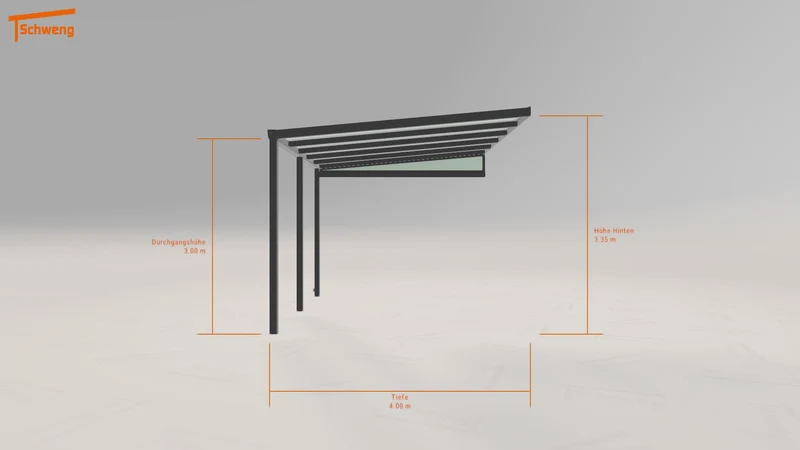 #DE Schweng Terrassenüberdachung S400 (ID n5338j)