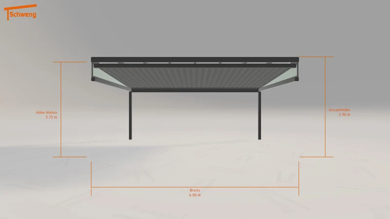 #DE Schweng Terrassenüberdachung S400 (ID zbkkbv)