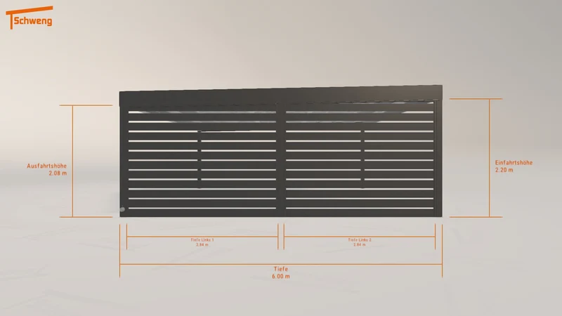 #DE Schweng Flachdachcarport C600 (ID 42gg4z) #MTG