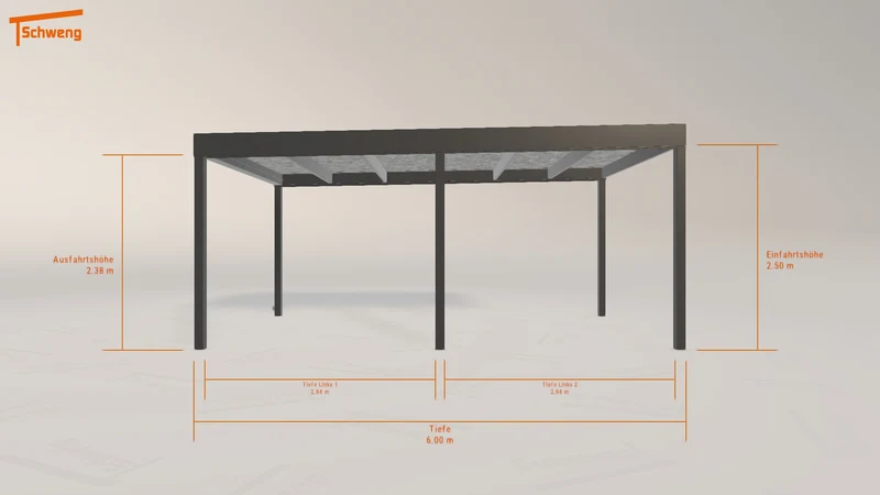 #DE Schweng Flachdachcarport C600 (ID dvw88y) #MTG