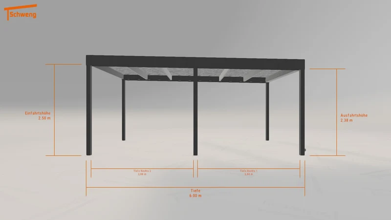 #DE Schweng Flachdachcarport C600 (ID dvw88y) #MTG