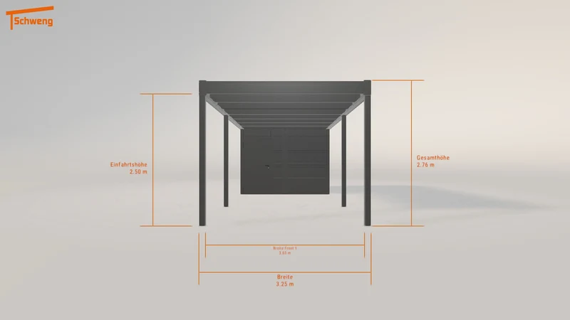 #DE Schweng Flachdachcarport C600 (ID 33gkkx) #MTG