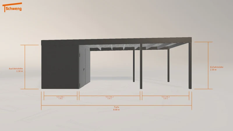 #DE Schweng Flachdachcarport C600 (ID 33gkkx) #MTG