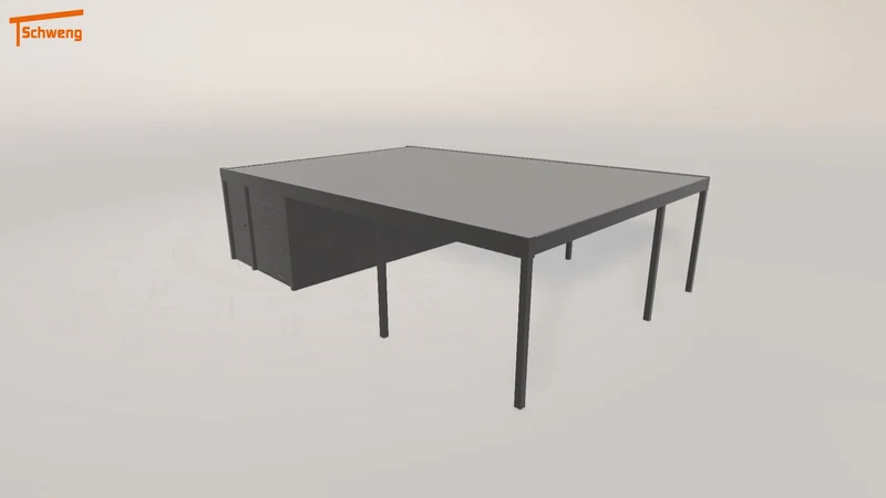#DE Schweng Flachdachcarport C600 (ID qd3nn4) #MTG