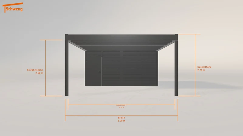 #DE Schweng Flachdachcarport C600 (ID k23g9j) #MTG