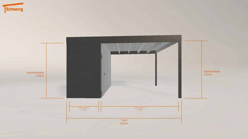 #DE Schweng Flachdachcarport C600 (ID k23g9j) #MTG