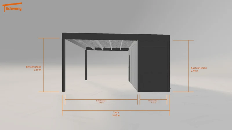 #DE Schweng Flachdachcarport C600 (ID k23g9j) #MTG