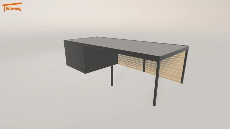 #DE Schweng Flachdachcarport C600 (ID w3r7zb) #MTG