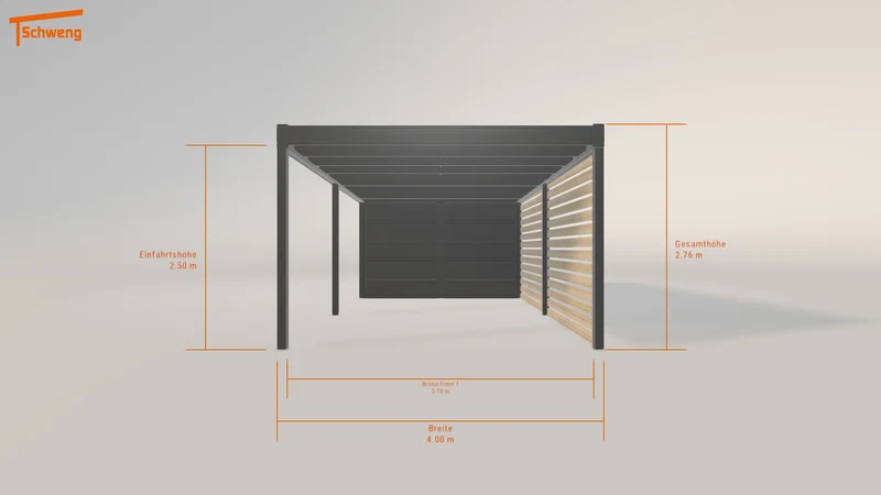 #DE Schweng Flachdachcarport C600 (ID w3r7zb) #MTG
