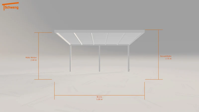 #DE Schweng Pultdachcarport S350 (ID 77gw2j)