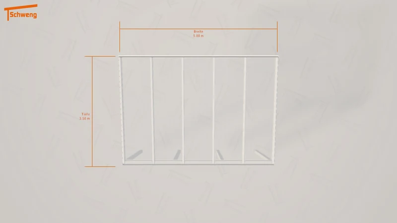 #DE Schweng Pultdachcarport S350 (ID 5mg87z)