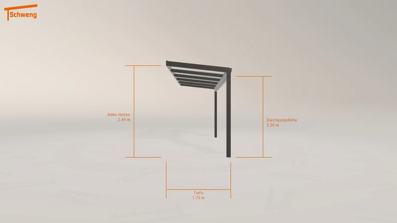 #DE Schweng Terrassenüberdachung S350 (ID qd33zp)