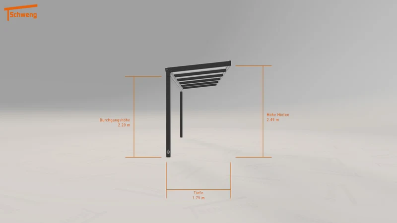#DE Schweng Terrassenüberdachung S350 (ID qd33zp)