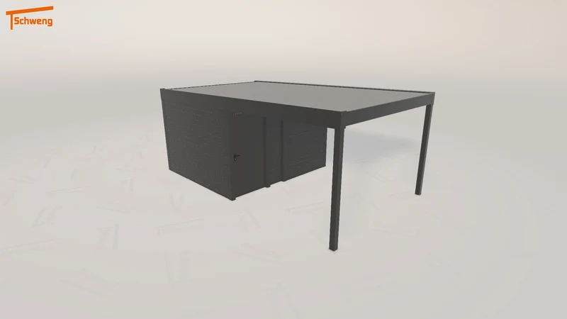 #DE Schweng Flachdachcarport C600 (ID k2334z) #MTG