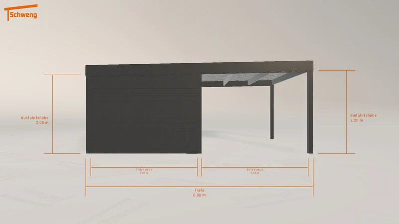 #DE Schweng Flachdachcarport C600 (ID k2334z) #MTG