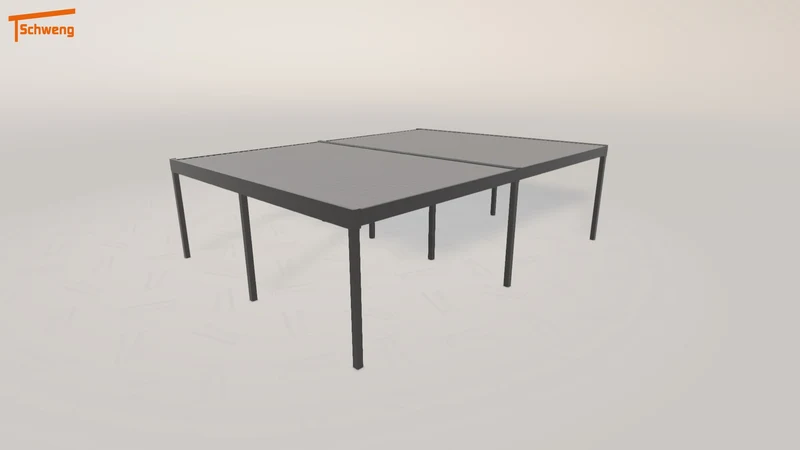 #DE Schweng Flachdachcarport C600+ (ID n5332w) #MTG