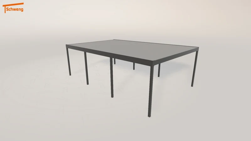 #DE Schweng Flachdachcarport C600 (ID 9wd5mv)
