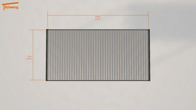 #DE Schweng Flachdachcarport C600 (ID jj3n5p)