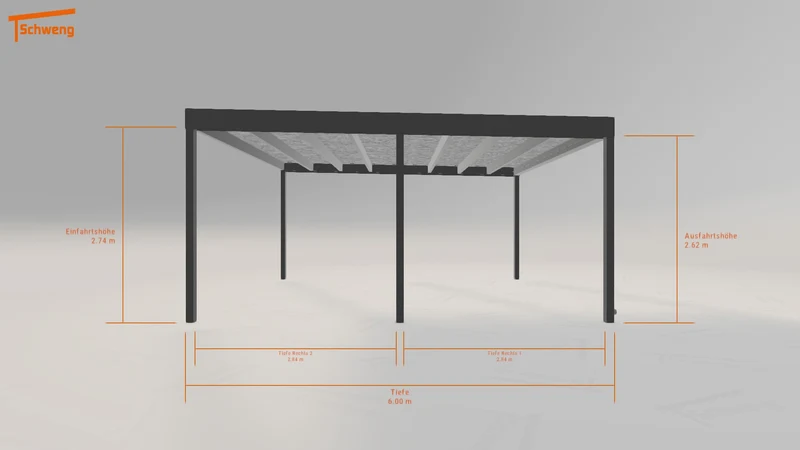 #DE Schweng Flachdachcarport C600+ (ID x7k3m4) #MTG