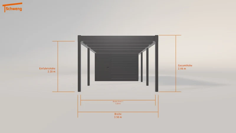 #DE Schweng Flachdachcarport C600 (ID pb3d93) #MTG